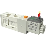 탄성체씰 5포트 파일럿 직접배관 솔레노이드 (RDS3000, 싱글, AC220V, 그로메트)