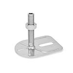 Stainless Steel-levelling feet (GN 43)