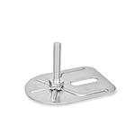 Stainless Steel-levelling feet (GN 43)