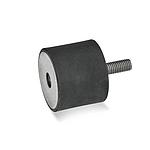 Stainless Steel-Rubber buffers (GN 451-ES)