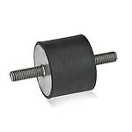 Stainless Steel-Rubber buffers (GN 451-SS)