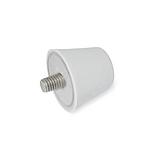 Silicone buffers with threaded stud (GN 256)