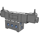 5포트 파일럿 베이스배관 솔레노이드 (RDS3000, Exhaust Center, DC12V)
