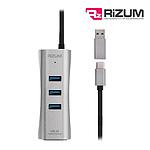 USB3.0 3포트 유전원허브(H20)