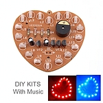 듀얼컬러 뮤직 플래시 LED DIY 키트(SY-LD216)