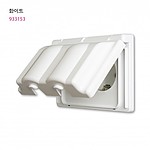 방우형 2구 접지 콘센트(가로형) (J시리즈)