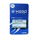 LEXEL e-keep AA충전지 1.2V2000mAh AA2알 카드타입
