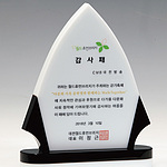 블랙앤화이트 크리스탈 상패 (SP11-259-02)