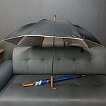 베이직 스틸실버 자동 장우산 (색상랜덤)