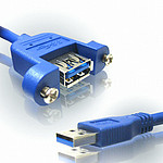 USB 3.0 A (M) to A (F) 연장 판넬형 케이블 (LS-USB30-SM)