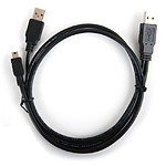 USB-A to USB-A mini 5핀 M/M Y형 케이블