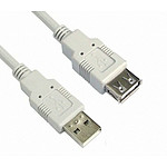USB 2.0 A (M) to A (F) 연장 케이블 (NMC-UF2)