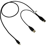 USB 2.0 A to Mini 5핀 Y형 케이블 (NMP-UM209YA)