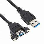 USB 3.0 A (M) to A (F) 판넬형 연장 케이블 (NMC-UF3SB)