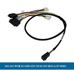 SFF-8643 to SFF-8680 케이블 (SA-4380-HDD)