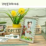 큐빅 플라워 액자