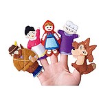 손가락 인형 5종 (빨간모자)