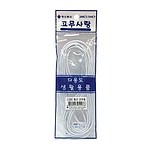둥근 고무줄 백색