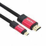 HDMI to Micro HDMI 2.0 레드메탈 케이블 (NX-HD20010-MICRO NX49)