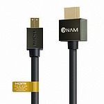 슬림 HDMI to micro HDMI V2.0 다크그레이 메탈 케이블 (ACH-AMC)