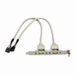 2포트 USB 2.0 케이블 브라켓