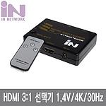 3:1 HDMI 모니터 선택기 (IN-HSW31)