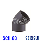 PVC 엘보45도 (SCH80/본드)