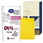 무궁화 키친솝 연잎 주방세제 리필 300ml 망사수세미
