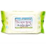 연두색 물티슈 80매 55g (캡형)