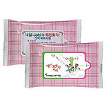 체크핑크 물티슈 (5매~20매)