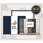추석 띠지 감사장세트 송월 샤보렌 뉴엔틱40 세면타월 5매세트