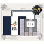 추석 띠지 감사장세트 송월 격자40 세면타월 5매세트