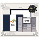 추석 띠지 감사장세트 송월 격자40 세면타월 4매세트