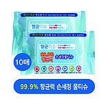99.9 항균력 손세정 물티슈 10매