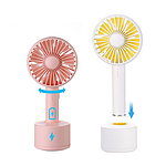 하이온 H6 중형 휴대용선풍기 회전거치대 무선충전(2000mAh)