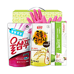 애경 울샴푸 곡물설거지300리필 크린백 고무장갑32cm 4종