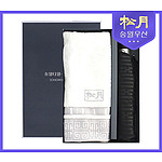 송월 격자40수건 송월3단 블럭완자우산 세트