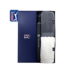 PGA 2단자동 로고바이어스 260g 면사타올 2P 세트