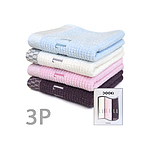 엘르 라벤더수건 3P