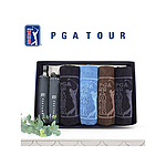PGA 3단 로고 완전자동우산+죽사타올세트