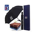 PGA 2단 엠보선염 우산+죽사타올세트
