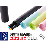 인젝션 보석연필 3p 바닐라원통케이스