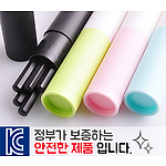 흑목육각미두연필 5P+원통세트