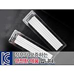 투명사각 백색원형미두연필 5P세트