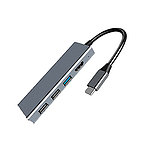 NEXONE 7 in 1 USB Type-C 멀티 확장기 허브 sy-052ct 그레이