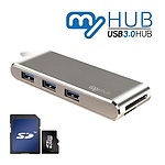 알루미늄 5포트 C타입 US3.0허브 카드리더기