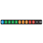 THERMAX 냉장 온도테이프 (가역성) 12 Level Fridge (10-32ºC)