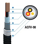 가요성 알루미늄피 케이블 (ACFV-90)