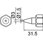 노즐 N-1.5 캡너트 포함