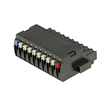 PCB 플러그인 커넥터 암형 플러그(BL-I/O 3.50/10FP PNP LED SN BK BX)